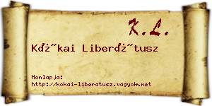 Kókai Liberátusz névjegykártya